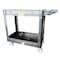 Pake Handling Tools Utility Cart, Plastic, 550 lb Load Capacity, 2 Shelves, 17.5" W, 40" H PAKPP17 - alternate 5